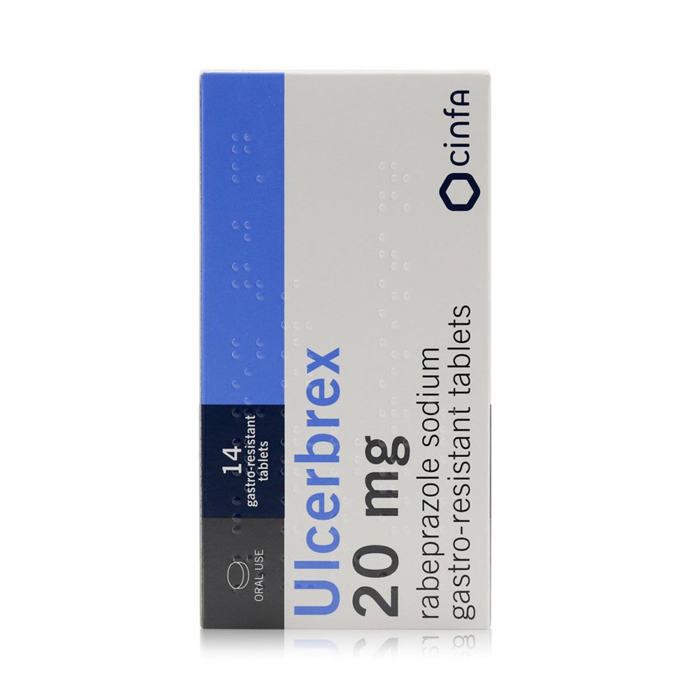 Ulcerbrex 20mg Tablets 28's