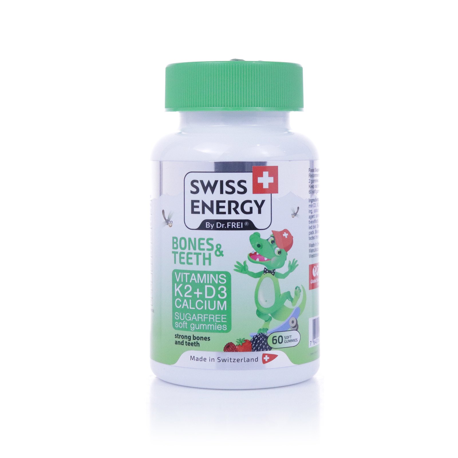 Swiss Energy Bones Teeth Vit K2 D3 Cal Gummies